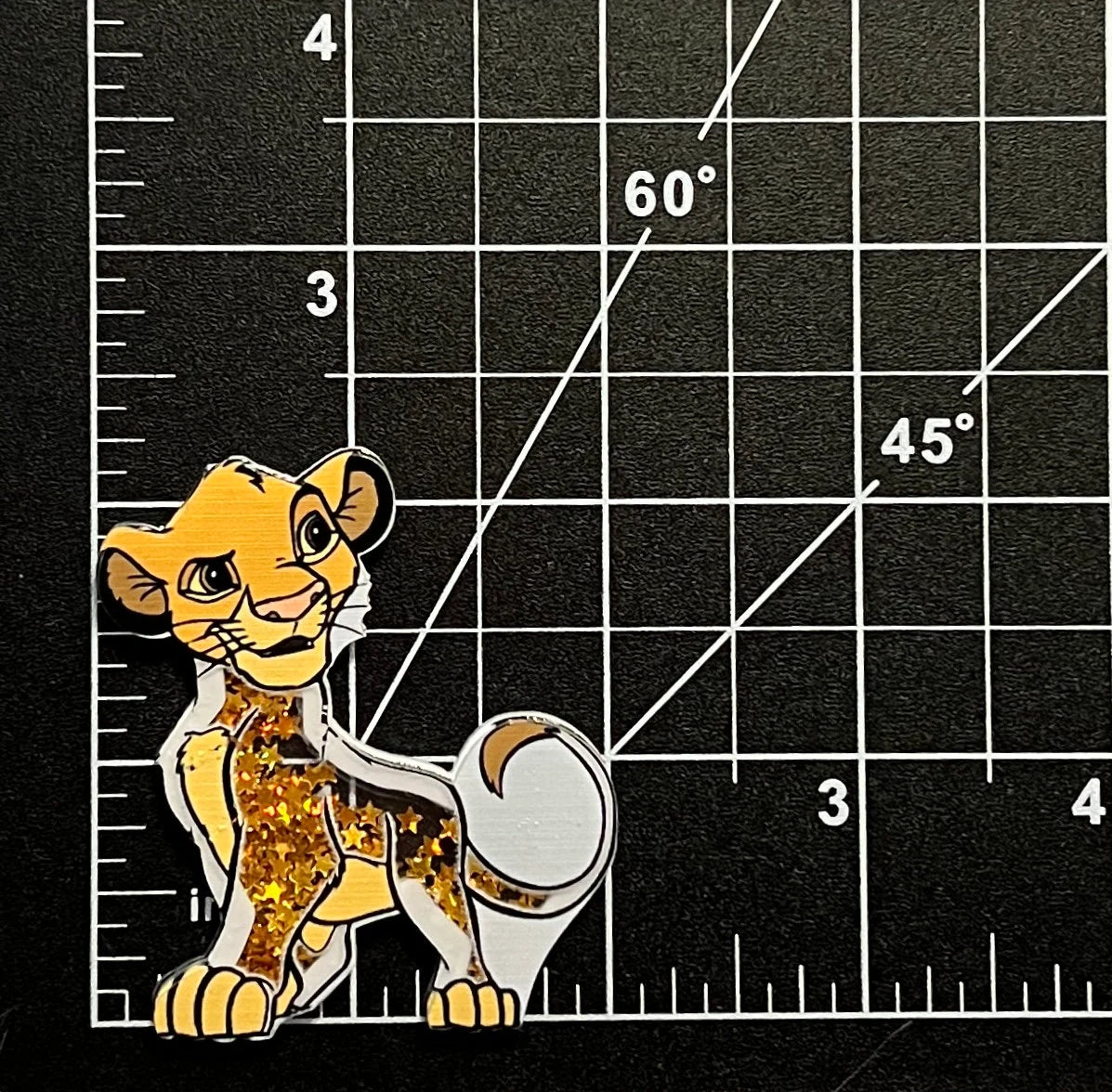 Disney Lion King Acrylic Shakers | Hair Bow Center, Key Ring, Scrapbook Embellishment