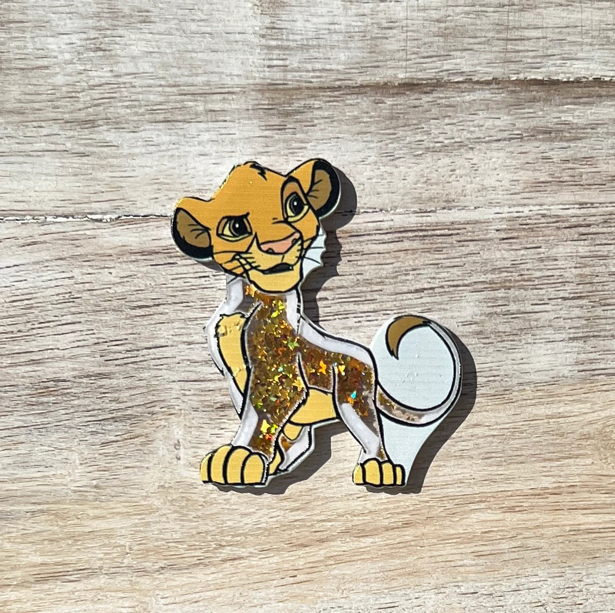 Disney Lion King Acrylic Shakers | Hair Bow Center, Key Ring, Scrapbook Embellishment