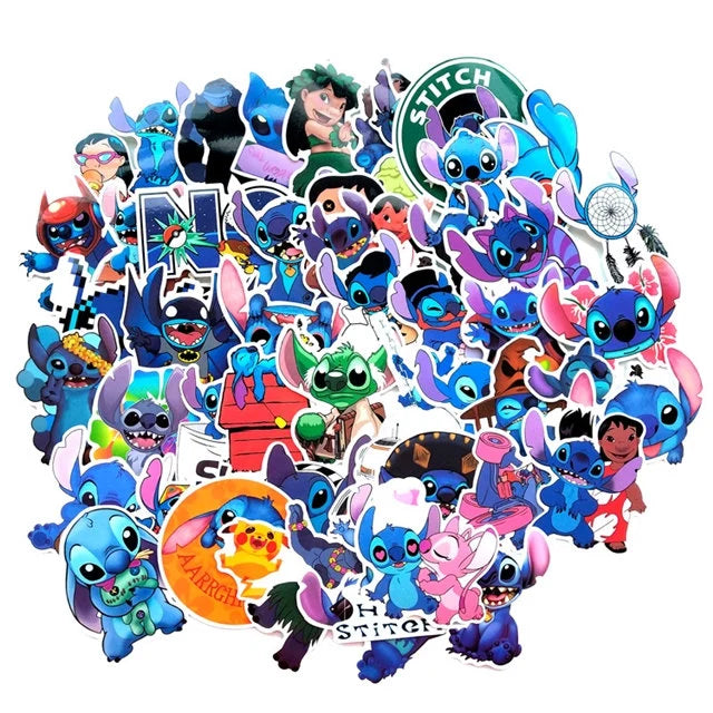 Lilo and Stitch Stickers -- Waterproof -- Laptop, Hydro Flask, Scrapbooking, Journaling, Luggage, Skateboard, Diary, Phone Case