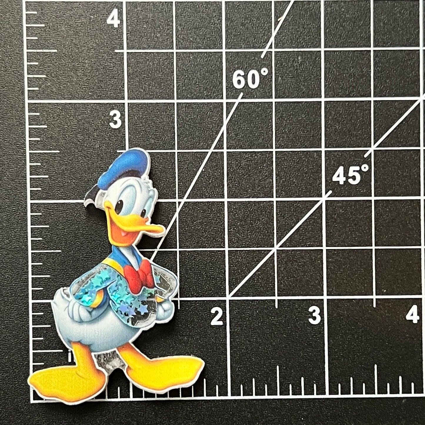 Disney Donald Duck Acrylic Shakers | Hair Bow Center, Key Ring, Scrapbook Embellishment