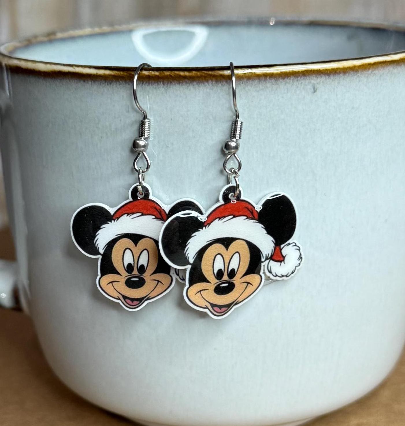 Mickey Santa Earrings