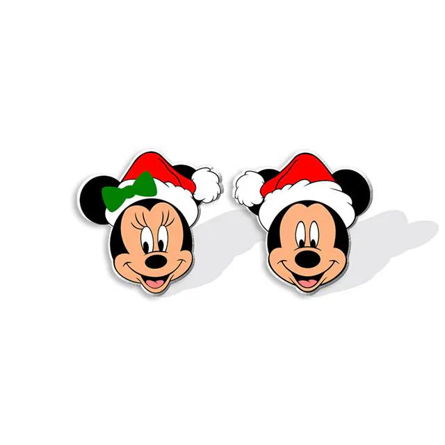 Mickey and Minnie Holiday Earrings