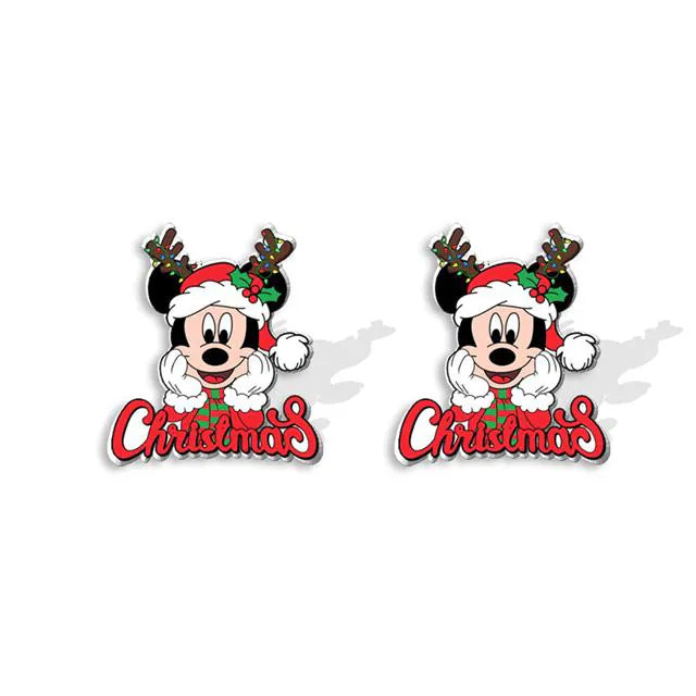 Christmas Mickey Earrings