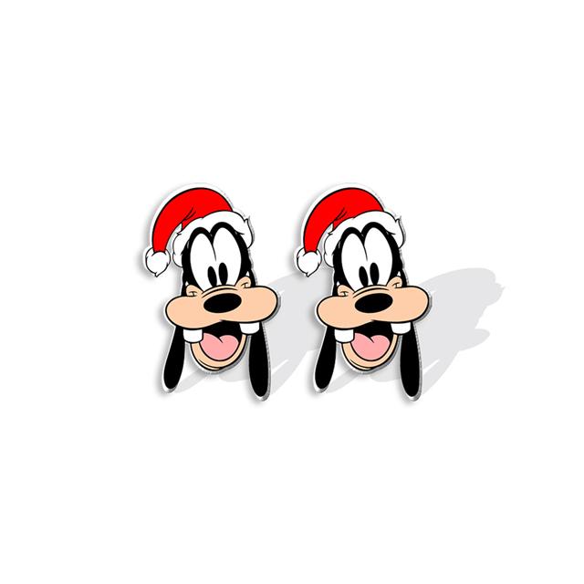 Goofy Santa Earrings