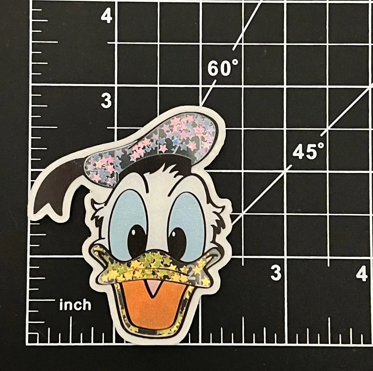 Disney Donald Duck Acrylic Shakers | Hair Bow Center, Key Ring, Scrapbook Embellishment