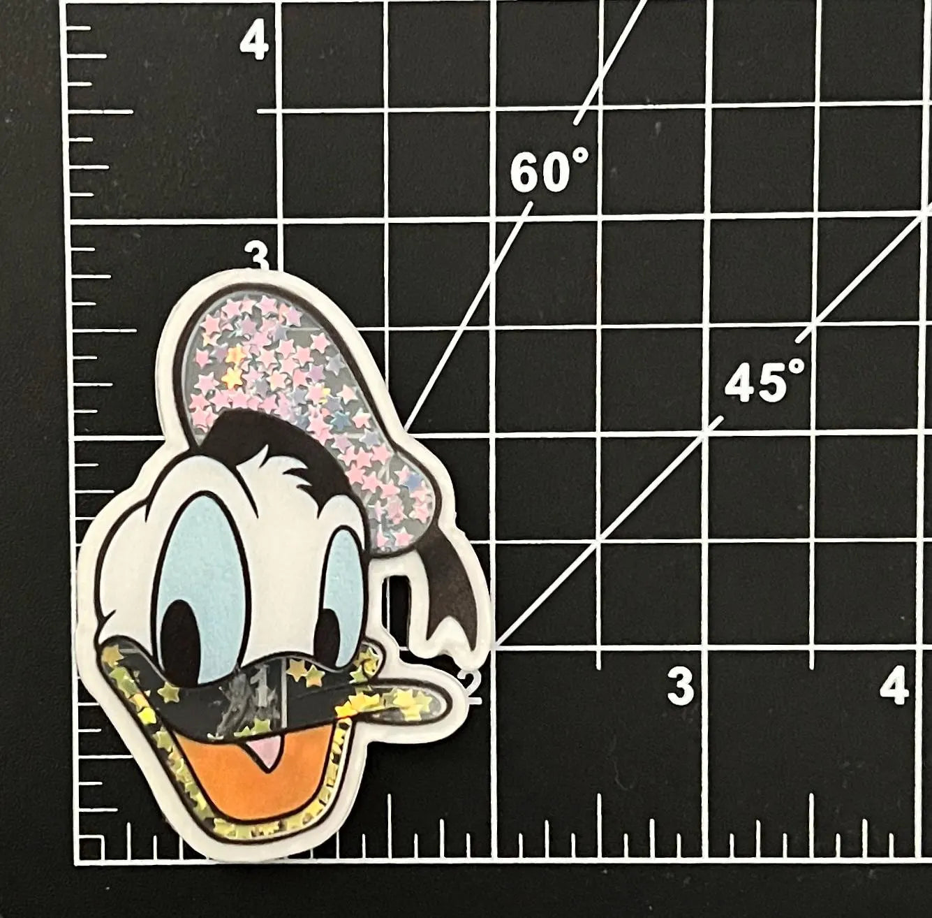 Disney Donald Duck Acrylic Shakers | Hair Bow Center, Key Ring, Scrapbook Embellishment