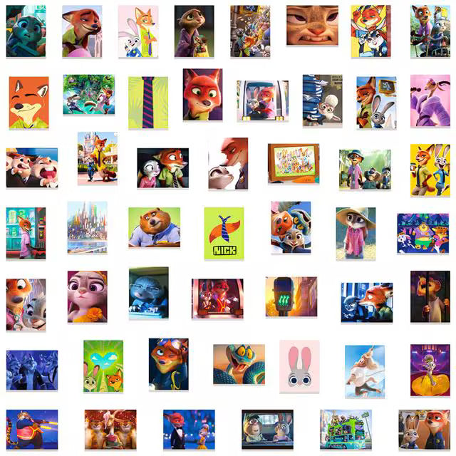 Zootopia -- Waterproof -- Laptop, Hydro Flask, Scrapbooking, Journaling, Luggage, Skateboard, Diary, Phone Case